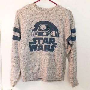 Grey Star Wars R2D2 Pullover Sweater